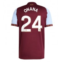 Aston Villa Amadou Onana #24 Replika Hemmatröja 2025-26 Kortärmad